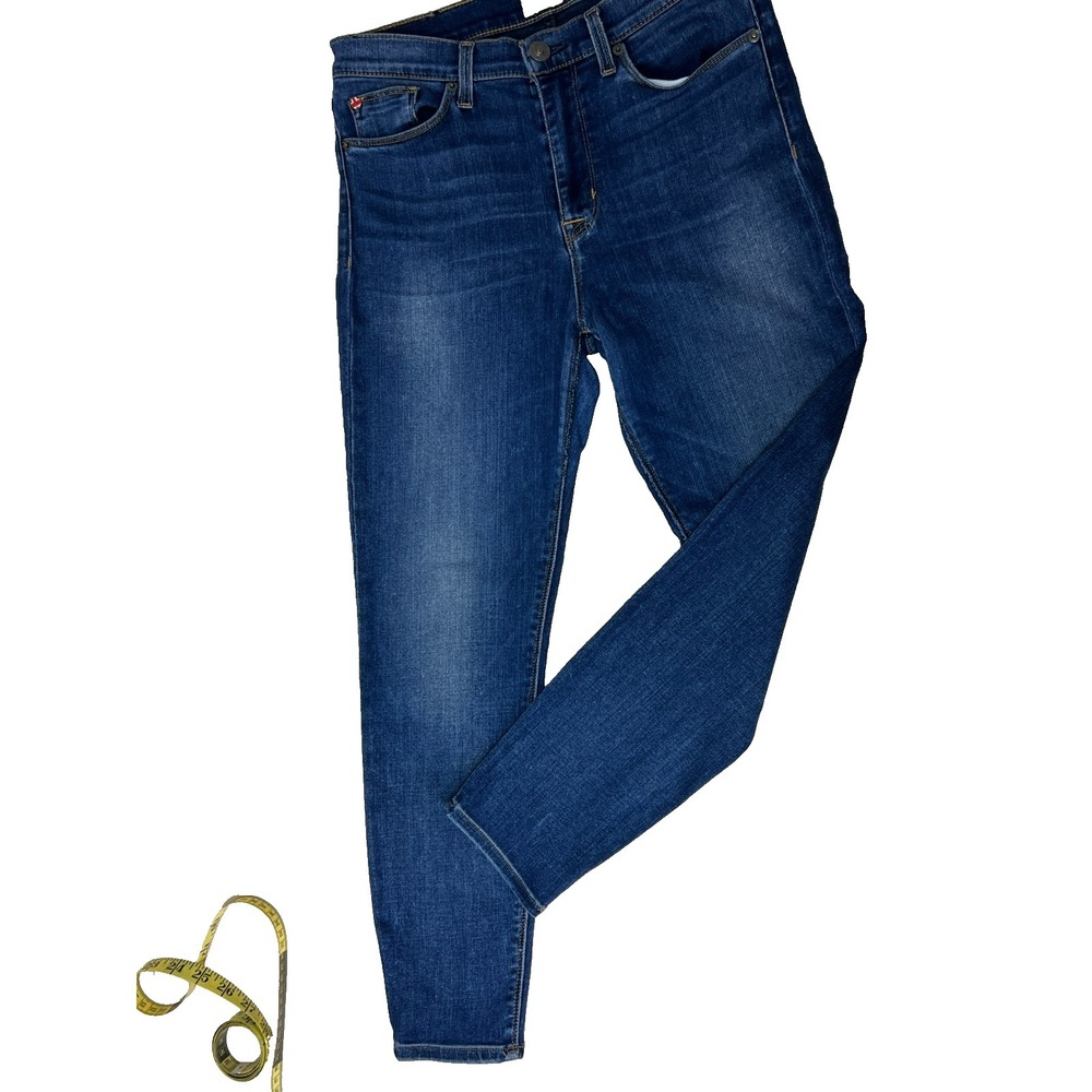 Hudson Barbara High Waist‎ Jeans Medium Wash Blue W/Fading Skinny Leg SZ 29